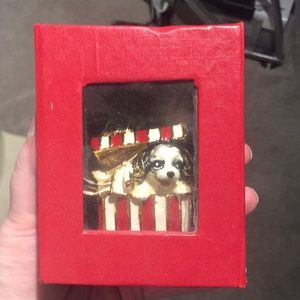 Holiday Themed Spaniel Trinket Box